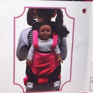 The Queen’s Treasures Velour Doll Carrier/Backpack